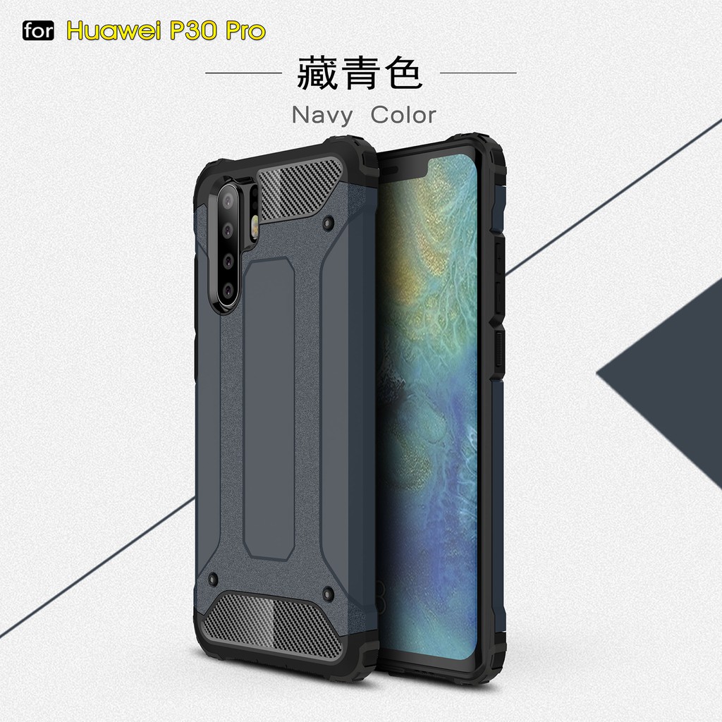 Ốp điện thoại TPU vỏ giáp PC cứng bảo vệ toàn diện cho Huawei P30/P30 Pro/P30 Lite/Nova 4e