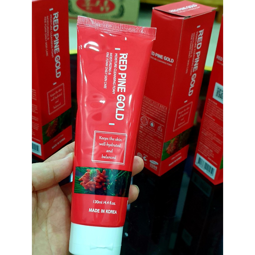 SỮA RỬA MẶT TINH DẦU THÔNG ĐỎ HÀN QUỐC RED PINE GOLD 130ML | BigBuy360 - bigbuy360.vn