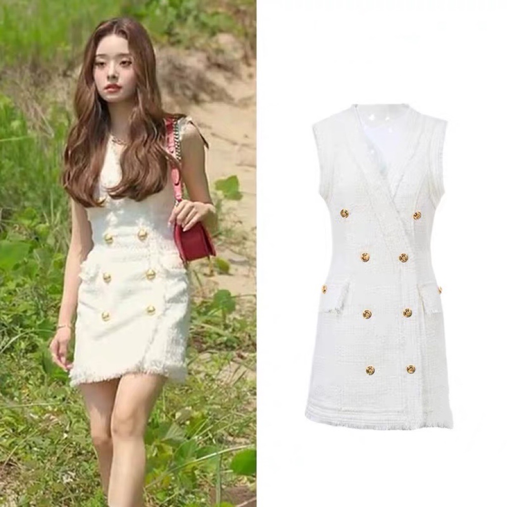 Váy tiểu thư phong cách Song Ji A  Single Inferno Địa Ngục Độc Thân hot trend 2022