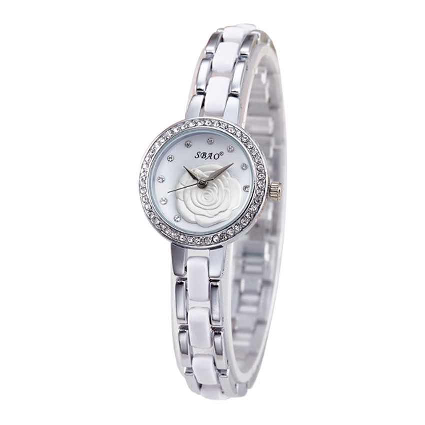 Đồng Hồ Nữ SBAO 0145 Dây Thép (Có 4 Màu: Trắng, Trắng Phối Vàng, Đen Phối Trắng, Hồng Phối Vàng)