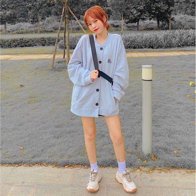 Áo Khoác Nỉ Form Rộng Bomber PUPPY Cadigan Ulzzang | BigBuy360 - bigbuy360.vn