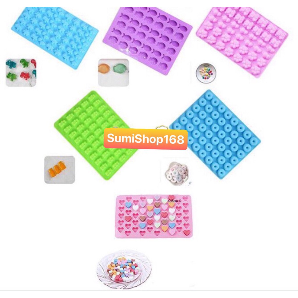 Khuôn Silicon làm kẹo/chipchip/...Nguyên Liệu Và Nhiều Mẫu Tự Chọn