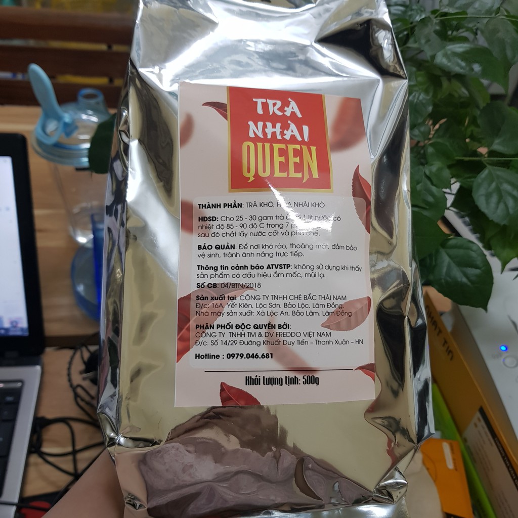 Trà nhài/ Lục trà QUEEN TEM ĐỎ gói 500g chuyên dùng pha trà Chanh Trà Sữa