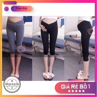 Quần Bầu Cạp Chéo Lửng Cho Mẹ Bầu