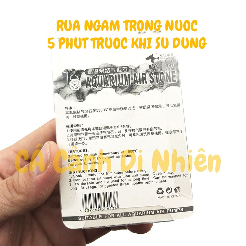 Đĩa sủi oxy siêu mịn đường kính 4 cm cho hồ cá cảnh - Đá sủi AIR STONE