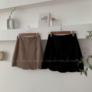 Chân váy ngắn xòe xếp ly to khóa sau