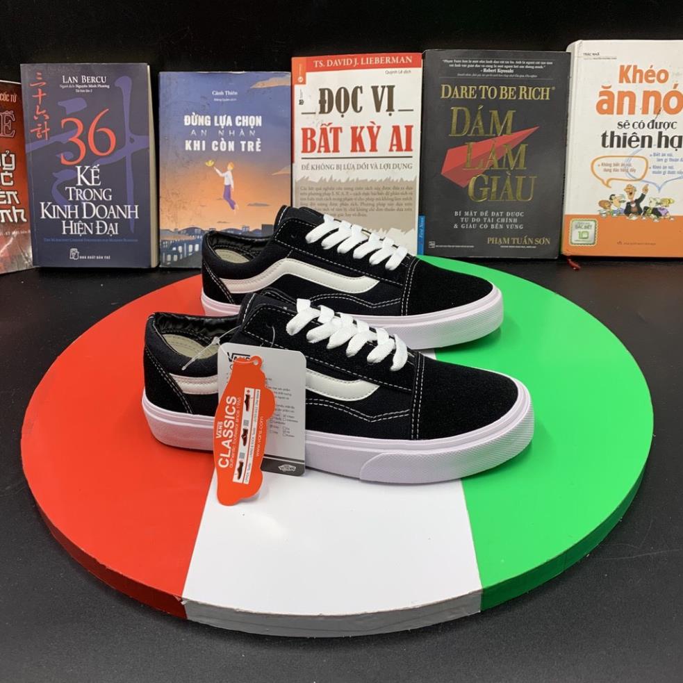 GIÀY THỂ THAO HỌC SINH NAM NỮ -  VAN. VAULT ĐẾ TRẮNG, MŨI VÀ GÓT DA LỘN, full sz | BigBuy360 - bigbuy360.vn