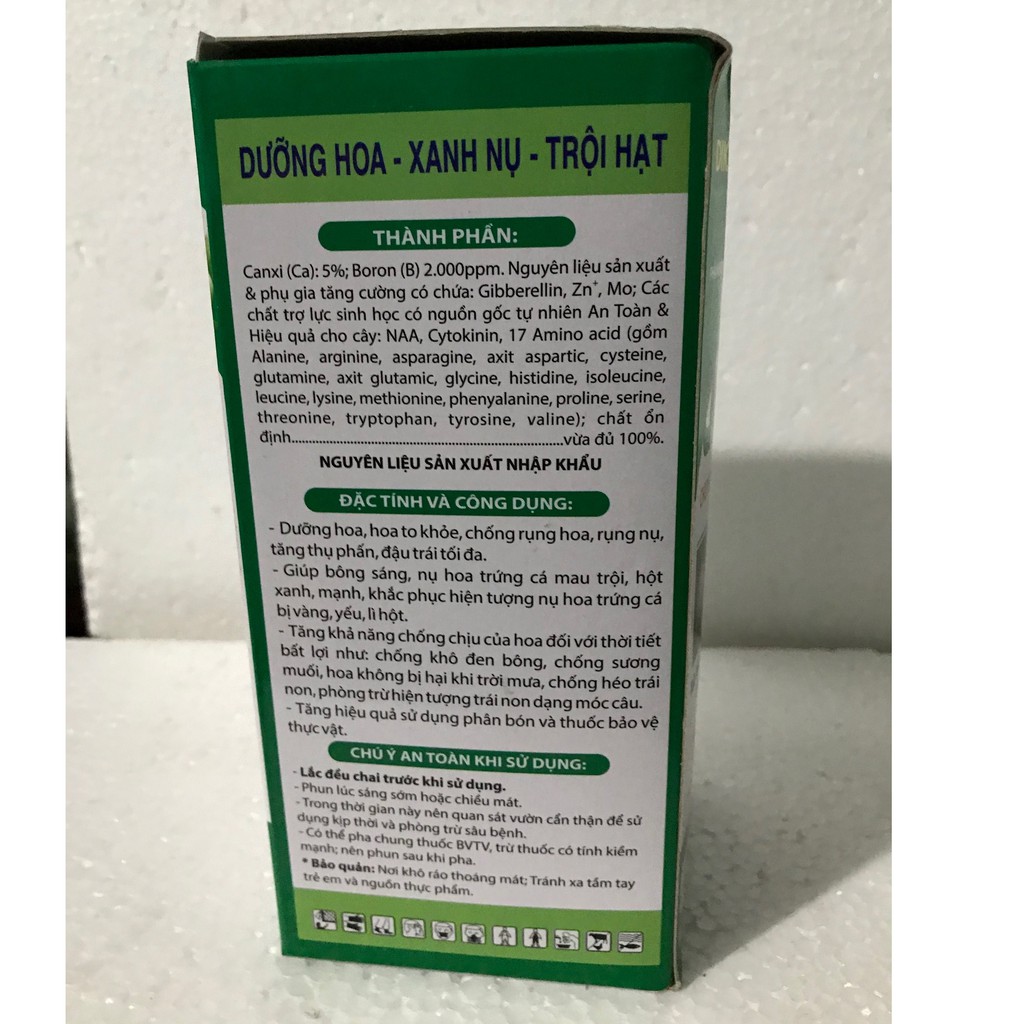 Phân Bón Lá CANXI BO GA3 Chuyên Dùng Cho Xoài, Sầu Riêng Chai 500ml