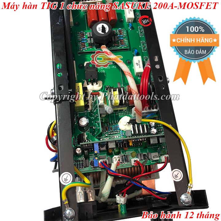 Máy hàn TIG-200A SASUKE-Công nghệ MOSFET Nhật Bản-Máy hàn 1 chức năng chuyên inox-Bảo hành 12 tháng-Đầy đủ phụ kiện.