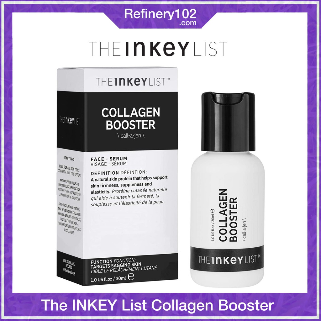 Serum chống lão hóa mờ nếp nhăn The INKEY List Collagen Booster Firming Peptide Seum 30ml (Bill US)