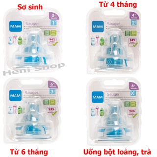 Núm ti thay thế bình sữa MAM