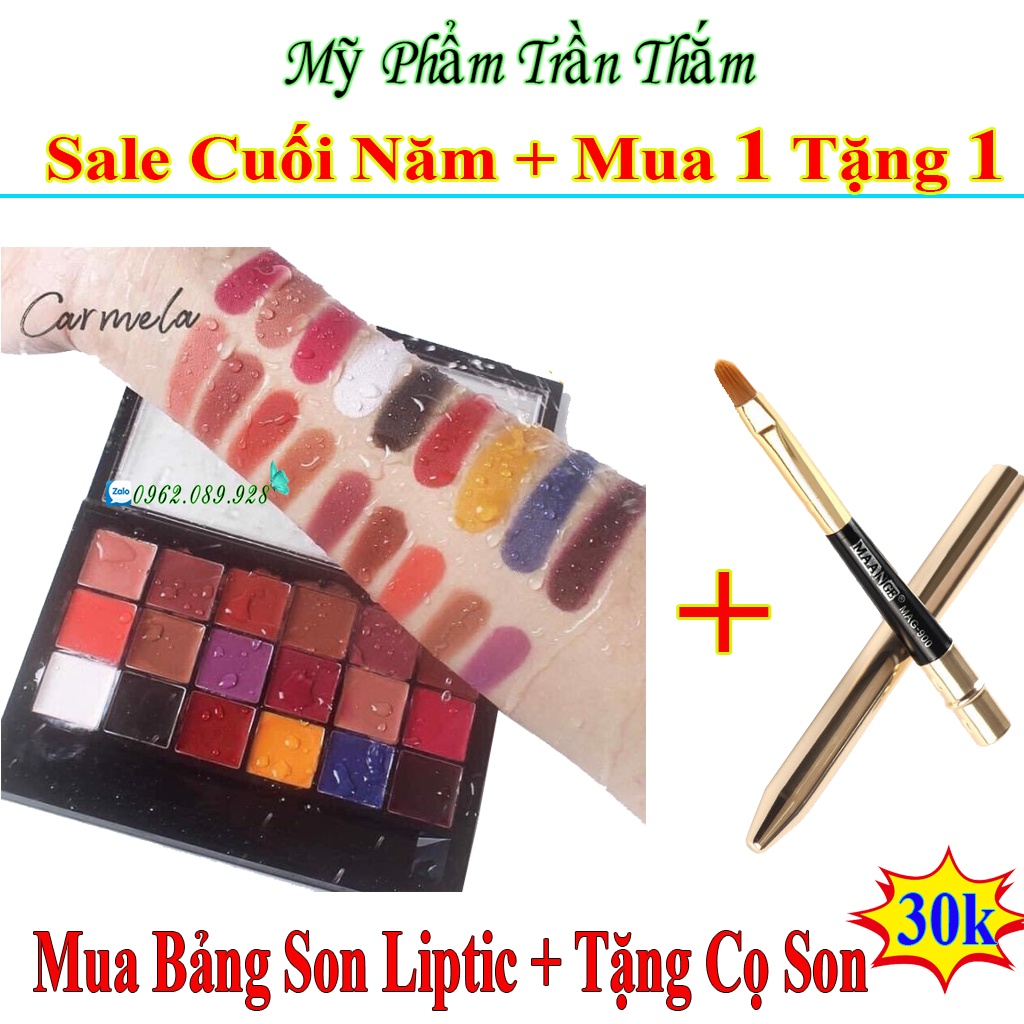 Bảng Son Carmela Dupe 18 Ô Cao Cấp Với Chất Son Lì