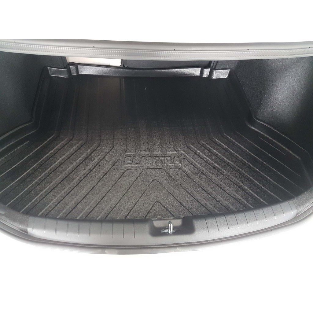 Lót cốp nhựa Elantra 2015 - 2021 ( nhựa dẻo đàn hồi cao cấp)