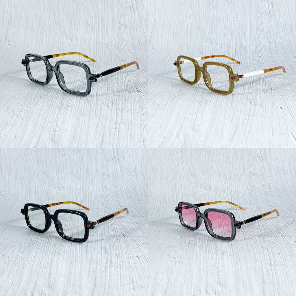 Kính mát kuboraum nam nữ gọng vuông phi công thời trang