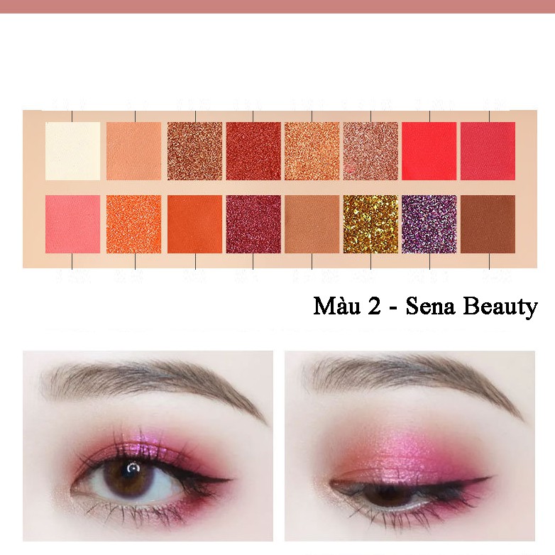 Phấn mắt Lameila 16 Ô Lameila Coffee x Lemon Tea Sena Beauty | BigBuy360 - bigbuy360.vn