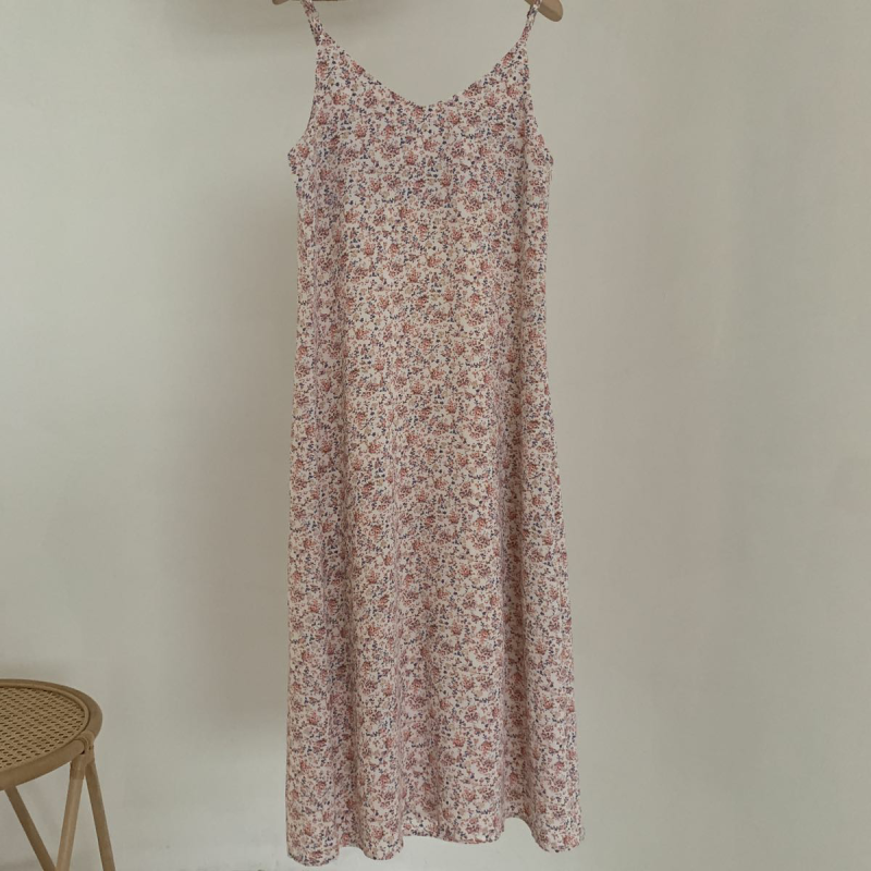 Đầm Maxi Nữ Không Tay In Hoa Thời Trang | BigBuy360 - bigbuy360.vn