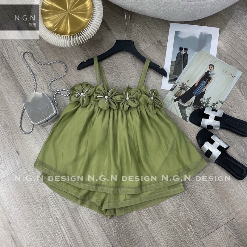 Sét áo hai dây nơ lưng