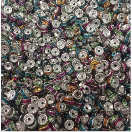 Gói 5-10-20 Charm đệm hạt 6mm đủ màu