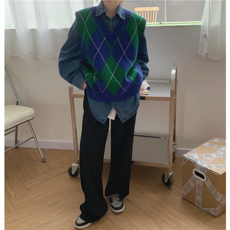 Áo gi lê dệt kim cổ V dáng rộng thời trang thanh lịch dành cho nữ