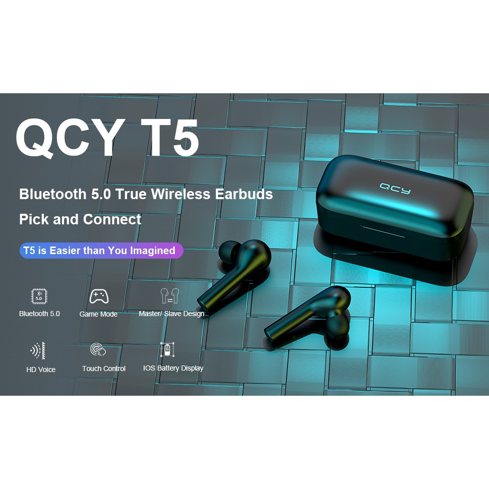 Tai Nghe Bluetooth QCY T5 Chính Hãng | BigBuy360 - bigbuy360.vn