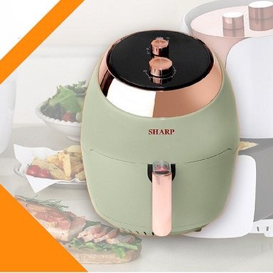 NỒI CHIÊN KHÔNG DẦU THÁI LAN SHARP Cỡ lớn 8L - Công suất 2000w