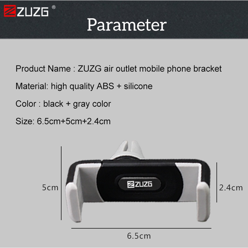 Kẹp điện thoại ô tô ZUZG quay 360 độ tiện dụng dễ dùng Z2
