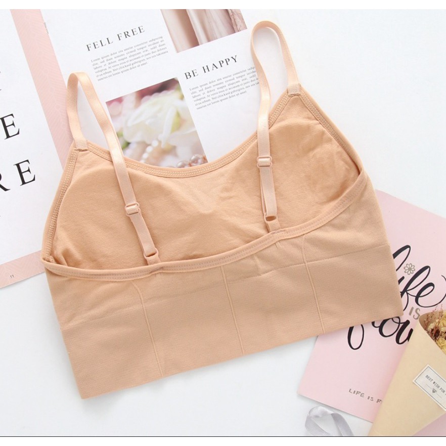 Áo bra nữ hai dây hở sâu phần lưng, thiết kế đơn giản, trẻ trung, dễ phối đồ, phù hợp dưới 60kg (MS 04028) Anna Shop