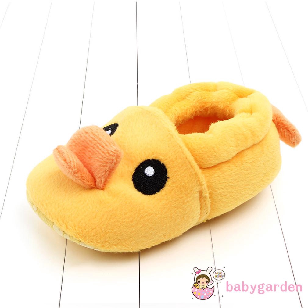 Giày đế mềm màu trơn thiết kế đáng yêu cho bé sơ sinh