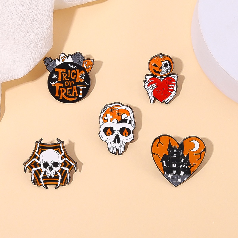 Ghim cài áo QIHE JEWELRY chủ đề Halloween độc đáo thời trang