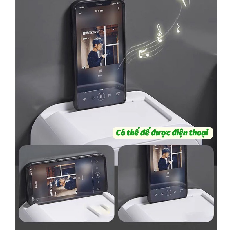 Hộp Đựng Giấy Vệ Sinh Hộp Đựng Khăn Giấy Gắn Tường Chống Thấm Nước Sáng Tạo Cho Nhà Tắm Titan Store