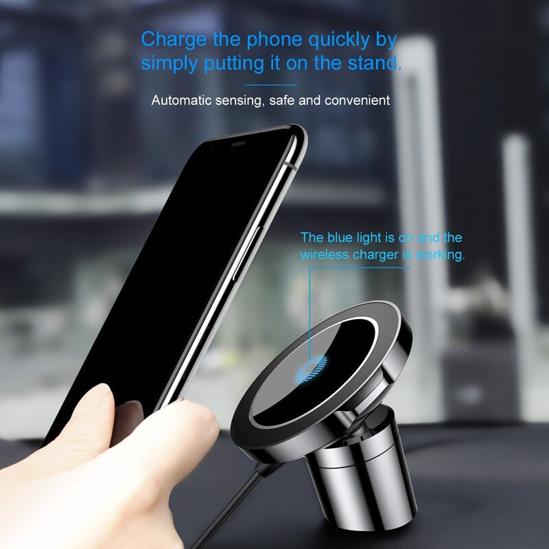Đế giữ điện thoại tích hợp sạc không dây Baseus Big Ears Car Mount Wireless Charger