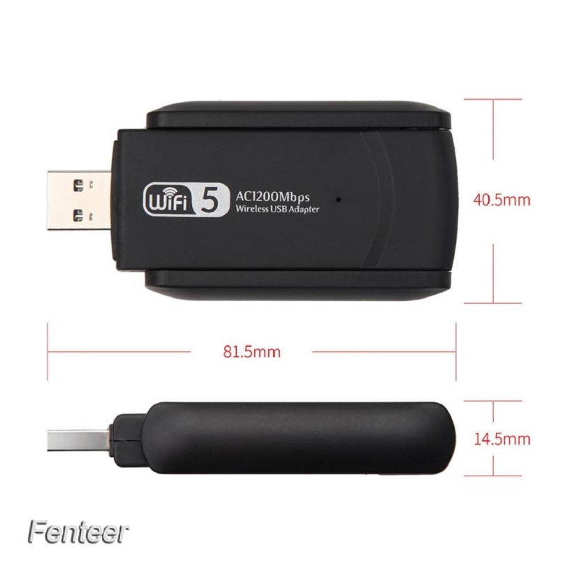 USB kết nối WIFI 2.4 & 5ghz Với 2 Ăng Ten kết nối máy tính | BigBuy360 - bigbuy360.vn