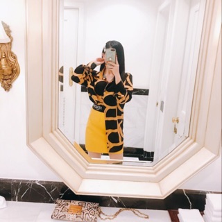 🔆 Chân váy da FENDI 🔆 ( Ảnh thật của shop 100% ).
