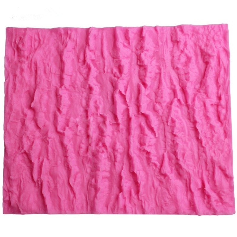 khuôn silicon vân vỏ cây trang trí bánh