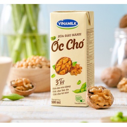 SỮA ĐẬU NÀNH VINAMILK ÓC CHÓ- LỐC 4 HÔP *180ML