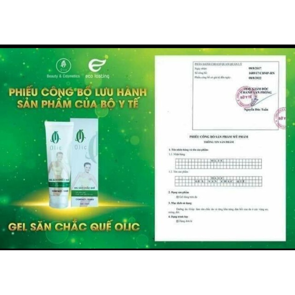 Kem quế tan mỡ Olic hàng chuẩn 1000% - Gel sắn chắc quế giảm eo mỡ bụng không nóng rát