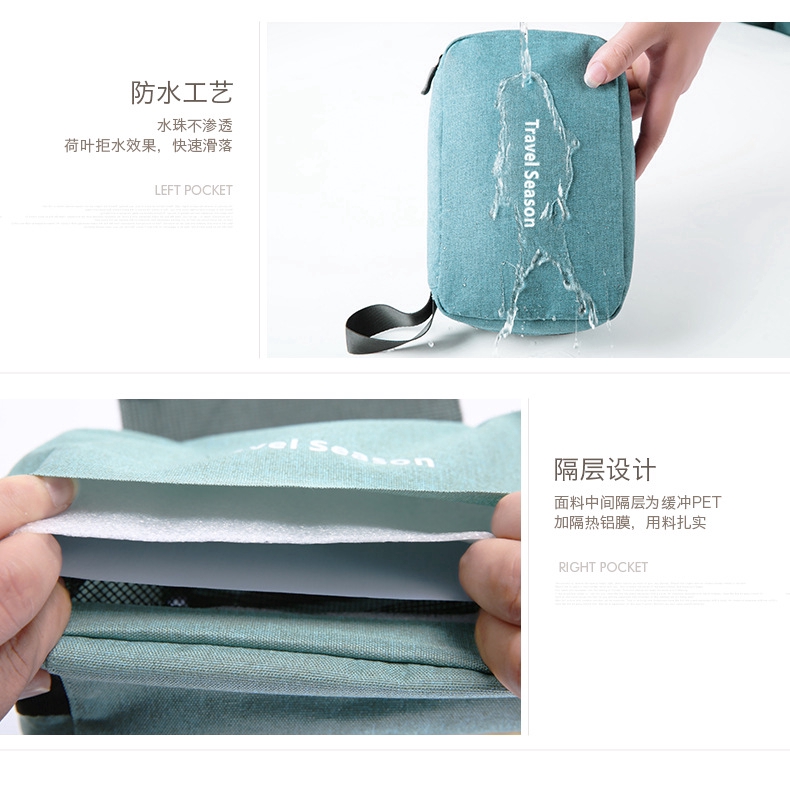 Túi đựng đồ trang điểm treo chống thấm nước có thể xếp gọn chất lượng cao tiện dụng khi du lịch