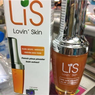 Tinh chất thông đỏ Pháp cô đặc LiS Lovin'Skin( Nám-Sạm-Nếp Nhăn-Da Tối-Da Xỉn Màu)
