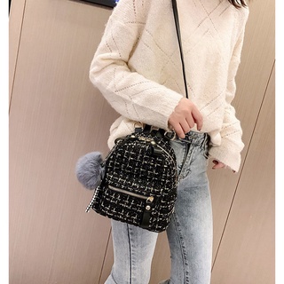 BL1 Balo mini thời trang chất liệu dạ Capucha