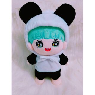 Bộ liền thân gấu panda đáng yêu cho doll 20cm