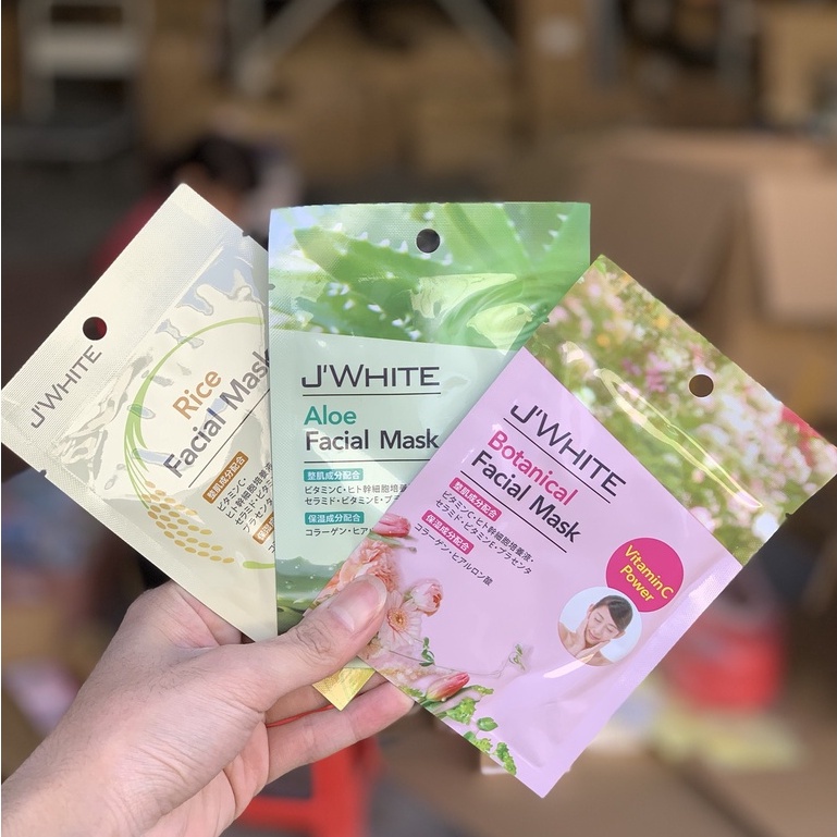 Mặt nạ đắp mặt dưỡng da Nhật Bản JWhite tinh chất Lô Hội 25g