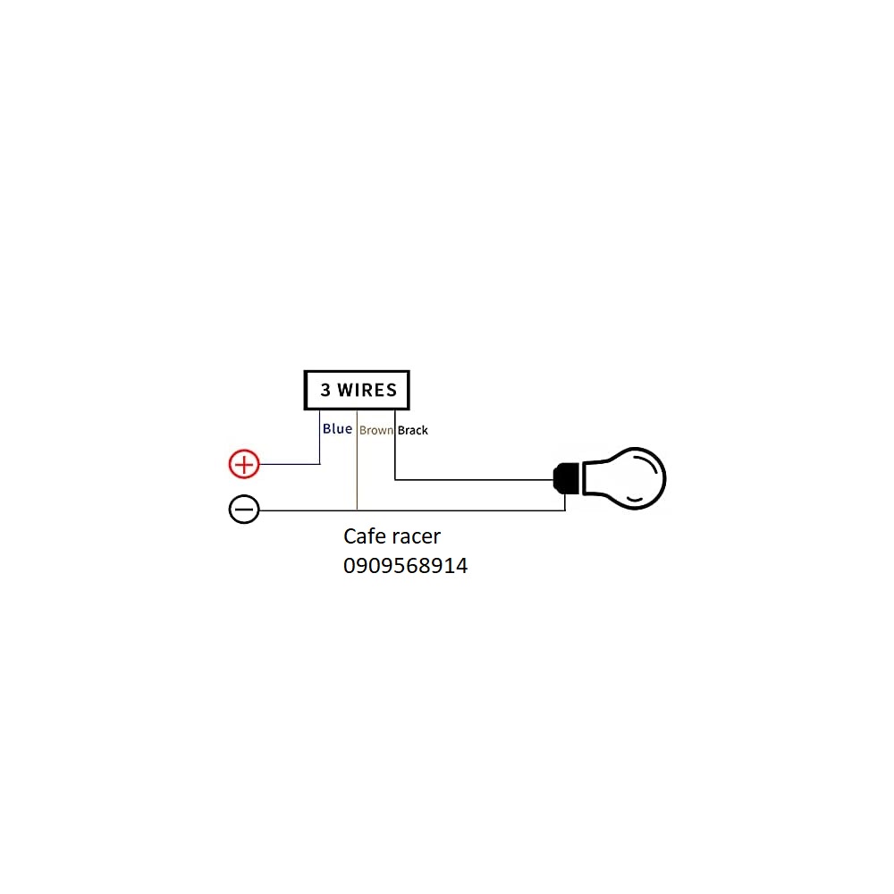 Công tắc led power on-off lắp ghi đông 22mm