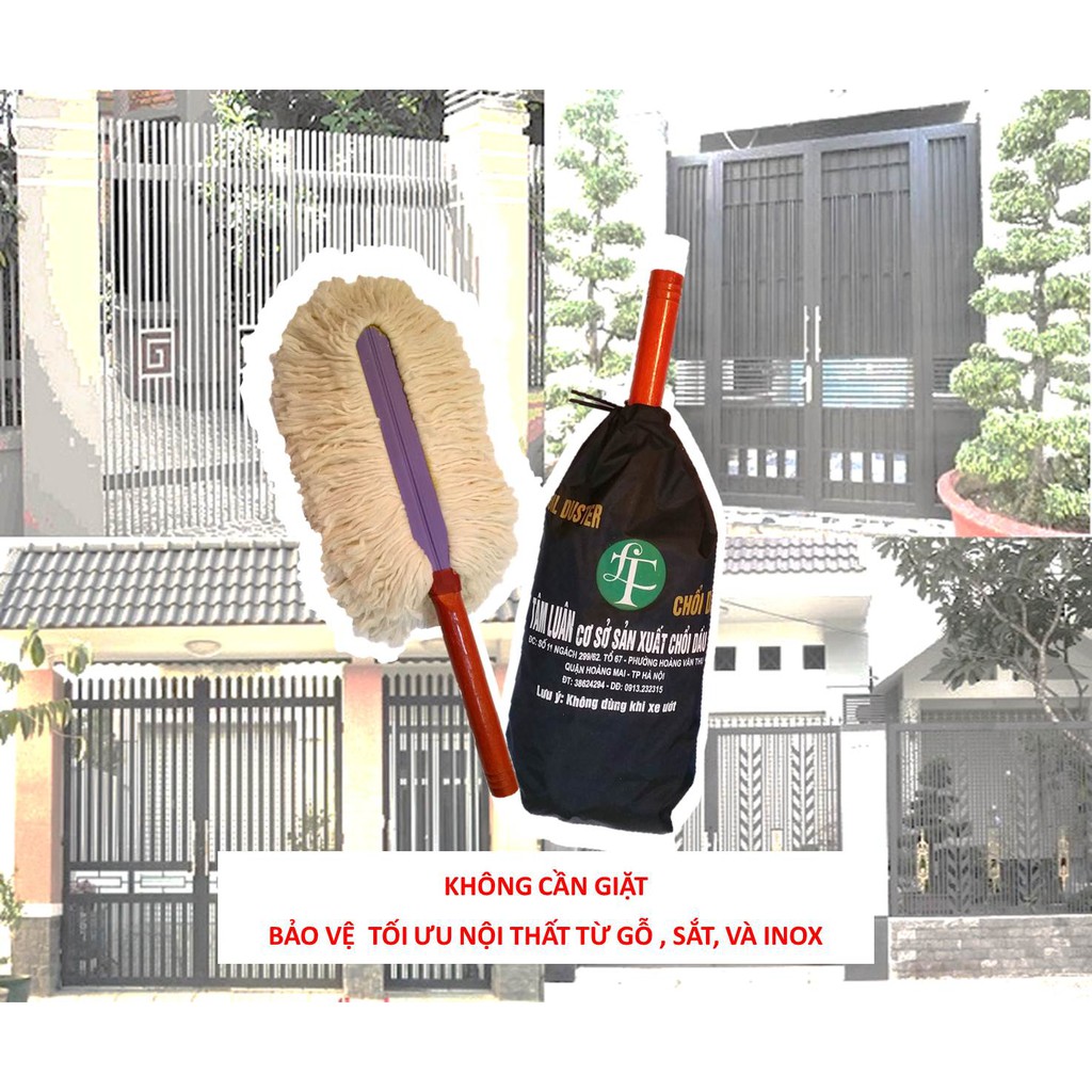 Chổi lau bụi không cần giặt - quét nội thất đồ gỗ - vệ sinh nhà cửa - cây lau tiện ích