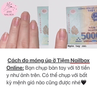 Nailbox trắng sữa kẻ dạ