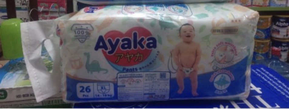 Tã quần Ayaka M30; L28; XL26; XXL24