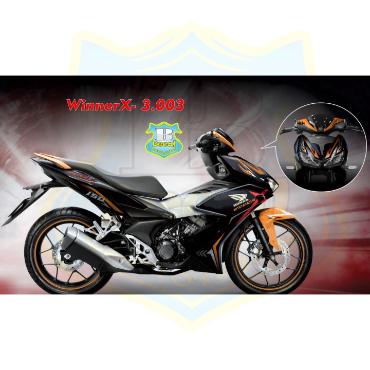 ( Quí khách vui lòng mang ra tiệm cho thợ dán ) Tem winner X 5003 đen