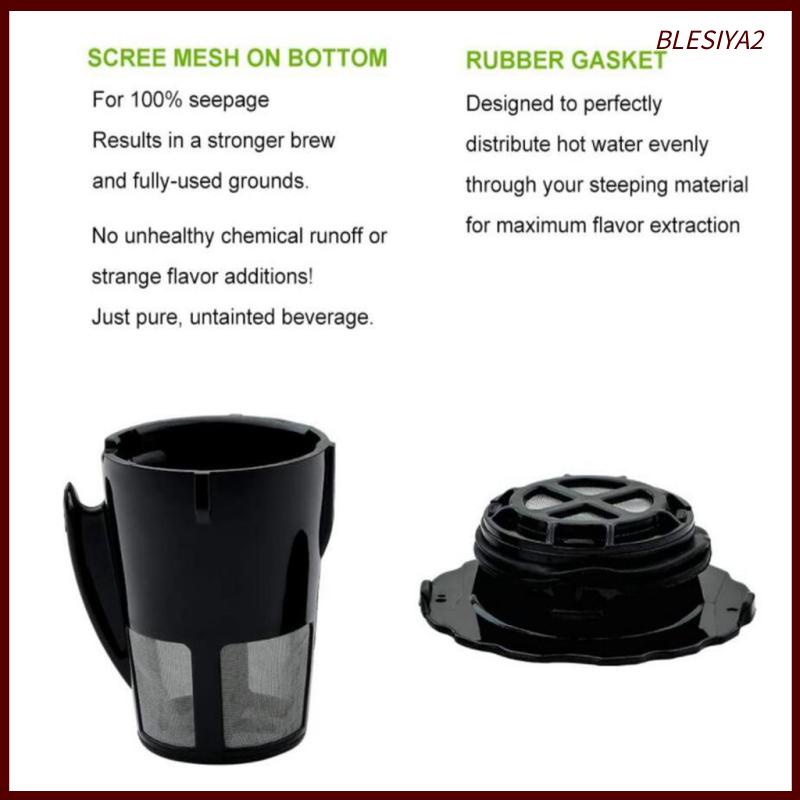 [BLESIYA2]Coffee Filter Pod Cup for KEURIG 2.0 Coffee Maker K200 K400 K460 K460 K575