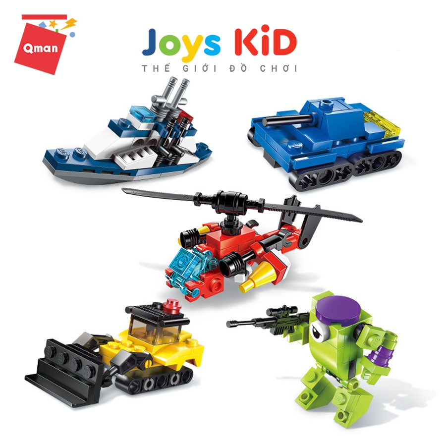 Đồ chơi xếp hình lego QMAN 2101: Hyperfunction Tactical Unit - Joys KiD