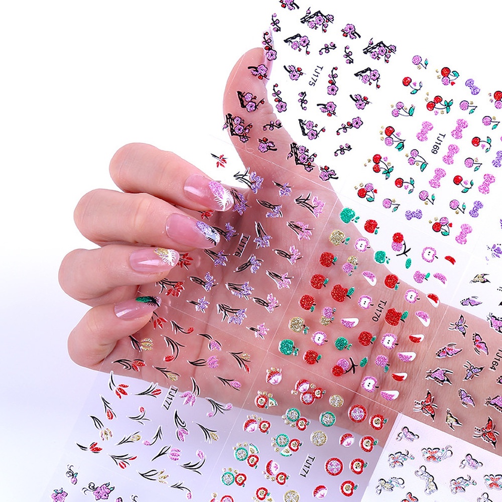 [Hàng mới về] Nhãn dán trang trí móng hình 3D độc đáo