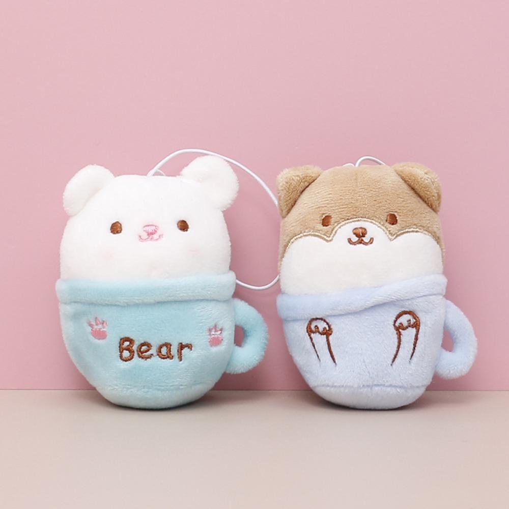 DARNELL Móc Khóa Thỏ Nhồi Bông Hoạt Hình Đáng Yêu